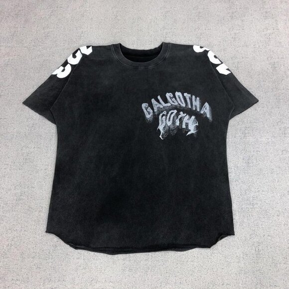 RIVINGTON ROI REBIS Galgotha Goth Printed Cotton T Shirt